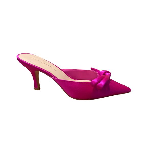 Loeffler Randall Amyra Bow Kitten Mule in Pink Sz. 9 - Picture 8 of 10